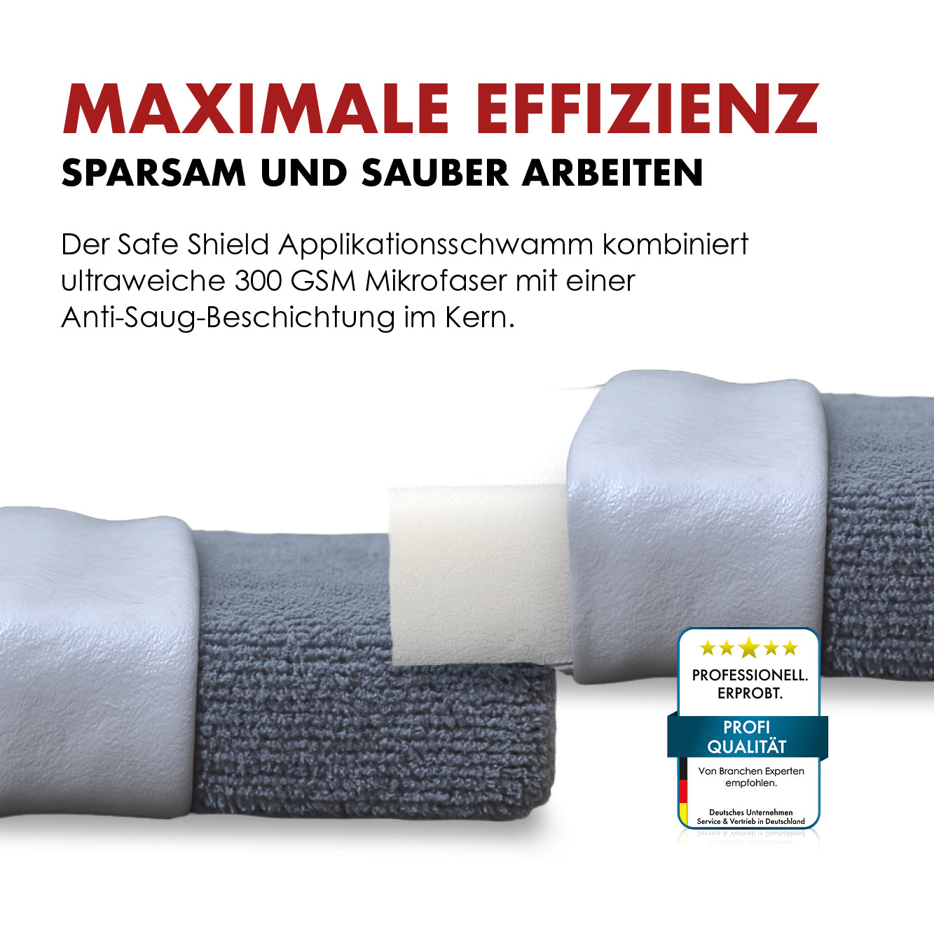 4x éponge d'application en microfibre