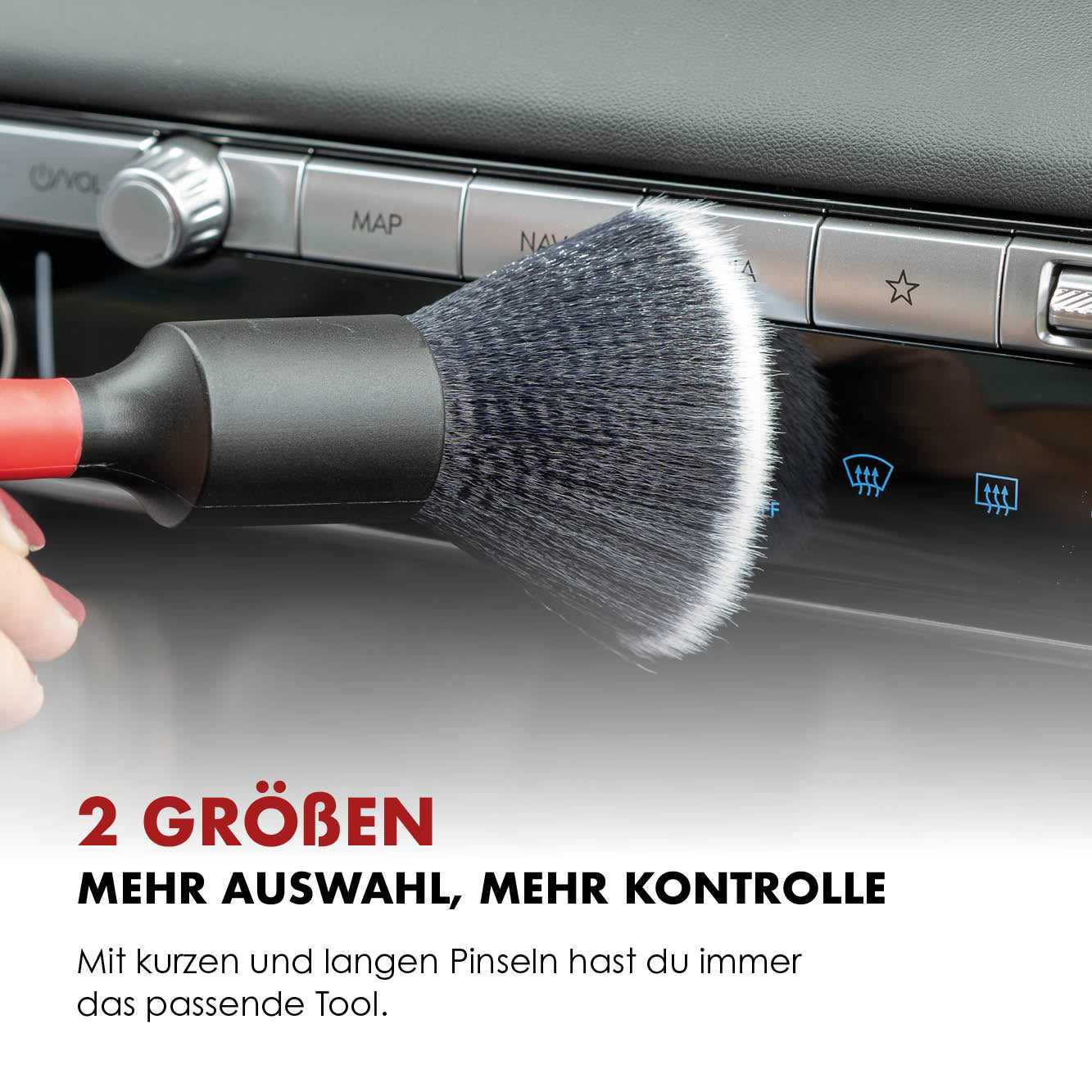 detailing pinsel weich im einsatz